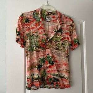 RRL hawaiin print shirt size 1